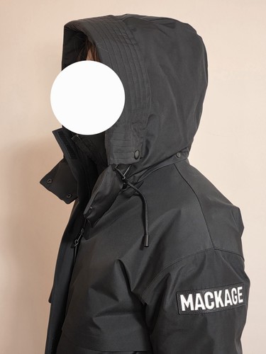 Mackage woman black hooded - black,